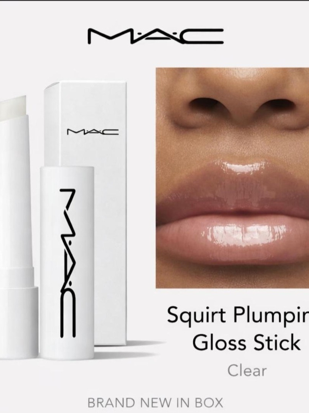 MAC Cosmetics Squirt Plumping Gloss Stick — Clear Shine
